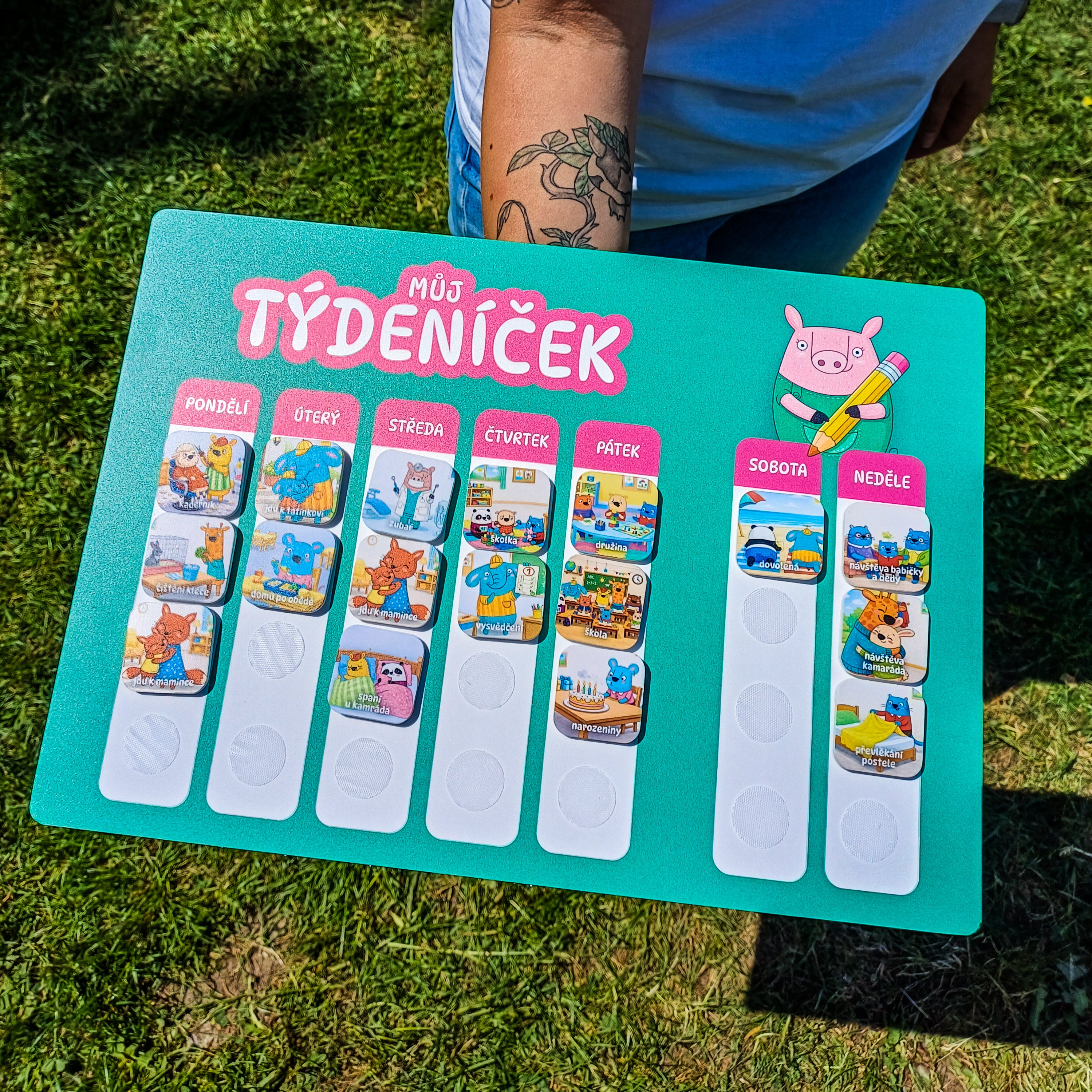 Můj týdeníček - růžový