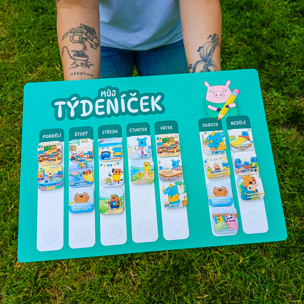 Můj týdeníček - zelený